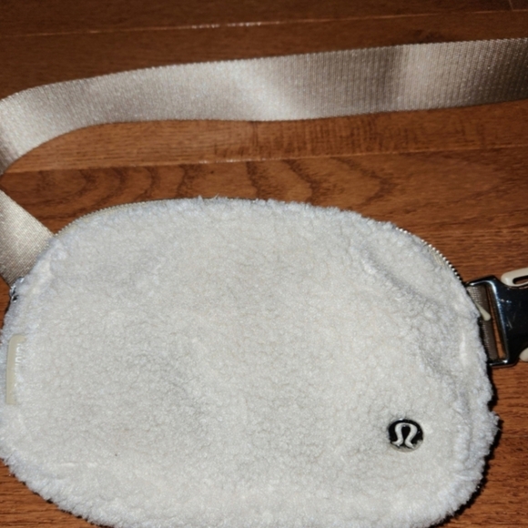 lululemon athletica Handbags - Lululemon White Sherpa Crossbody Bag